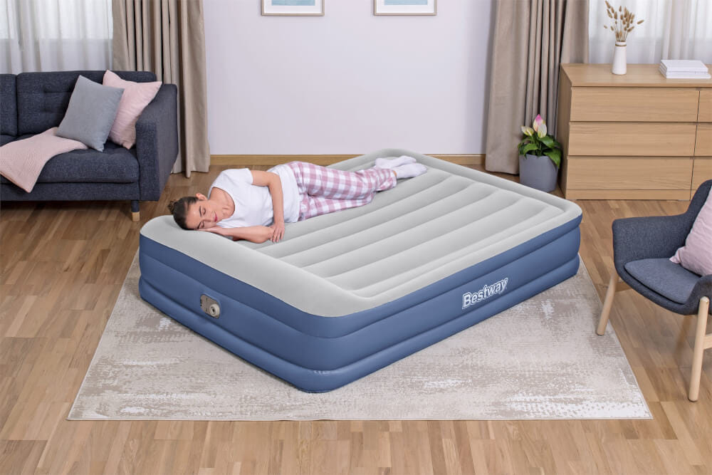 ที่นอนเป่าลม Bestway Tritech Air Mattress Queen Built-in AC Pump 2.03m x 1.52m x 46cm 